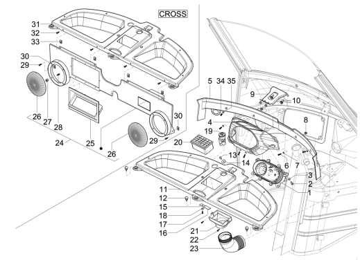 Geteilte Zeichnung Dashboard Ape 50 E4