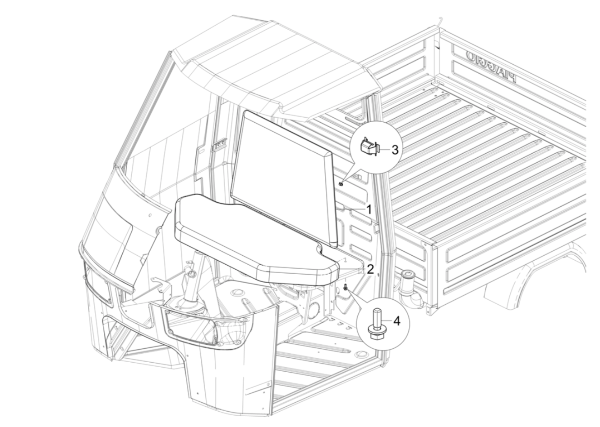 Geteilte Zeichnung Sitzlehne Ape 50 E4