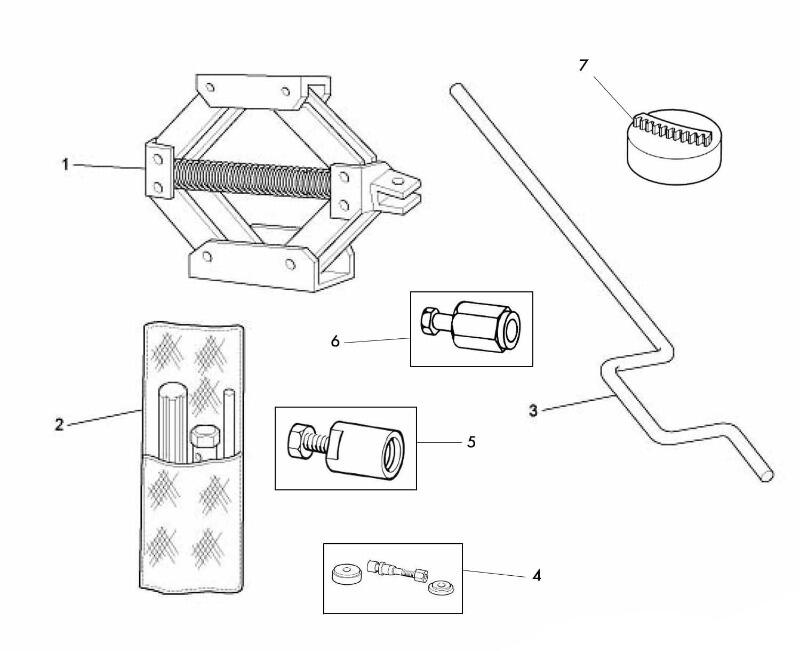 Splittegning Værktøjssæt Ape 50