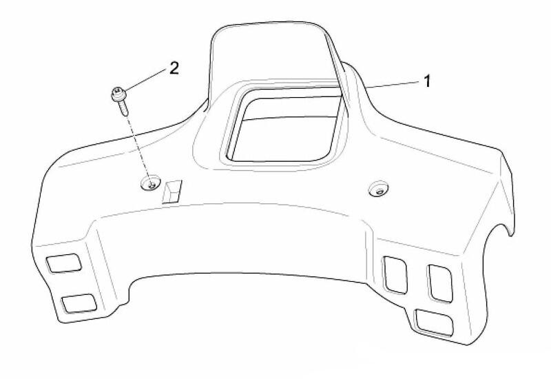 Splittegning Styrdæksel Ape 50