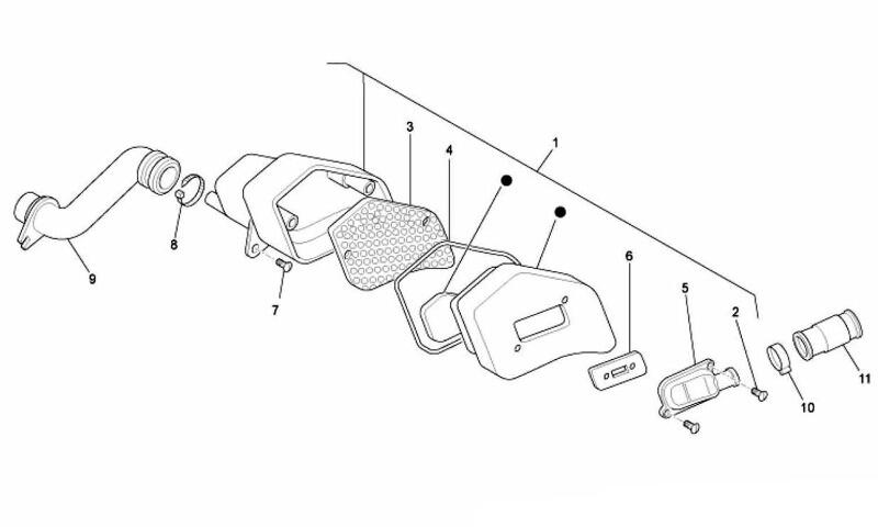 Split-Zeichnung Sekundärluftsystem Ape 50