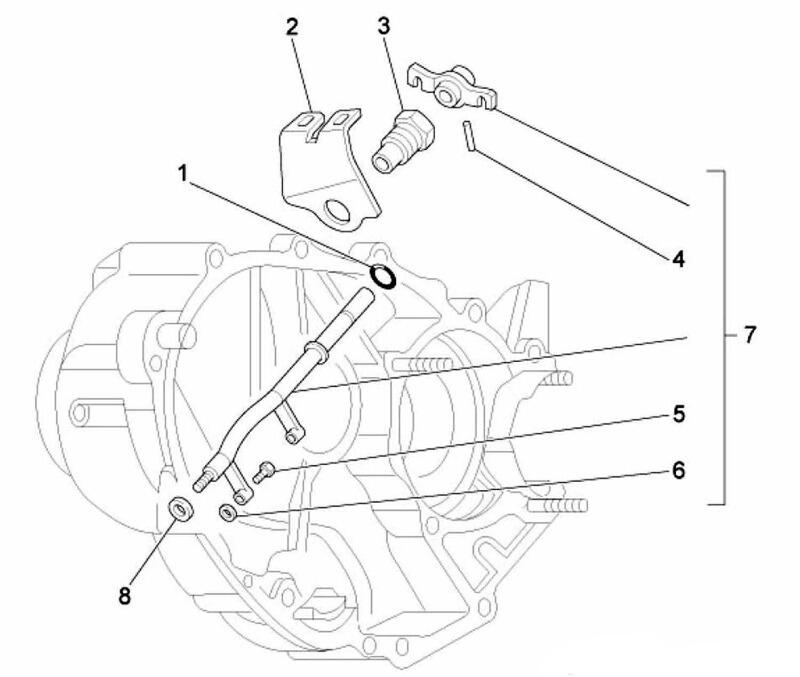 Splittegning Gearskifter Ape 50