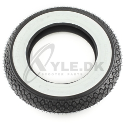 Dæk med hvid kant til Ape 50