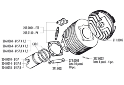 Cylinderkit Polini 57mm 130cc