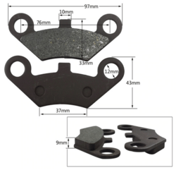 Bremseklodser Type 2 til Bach Kabinescooter