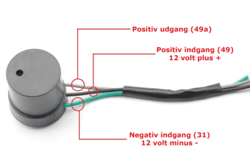 Blinklysrelæ med lydsignal.