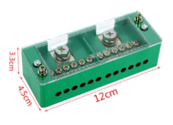 Power samledåse - Terminal Block GRØN 12/2