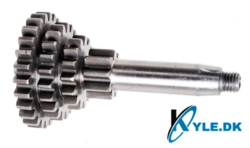 Gearaksel med tandhjul