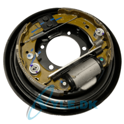 Ankerplade komplet højre med bremsebakker og bremsecylinder til Ape 50 model E4