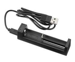 Batterilader til 18650 Lithium batteri