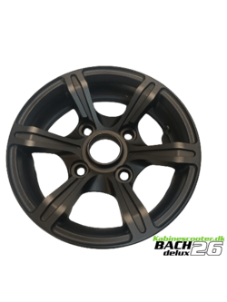 Alufælg til Bach kabinescooter G4 - Sort