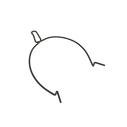 Fjeder til trykleje på kobling