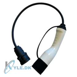 Adapter Mennekes Type 2 til Schuko 250V 16A.