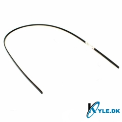 Plastliste m/metal indlæg 1640mm