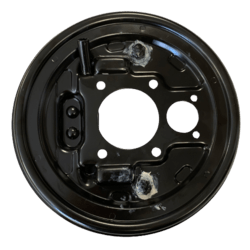 Ankerplade til Piaggio Ape 50 model E2 monteret i bagerste venstre side.