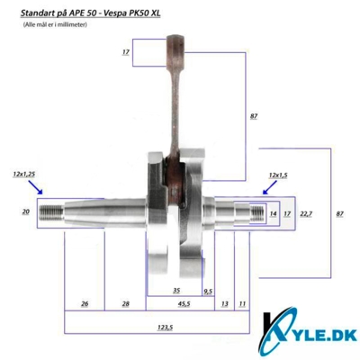 Krumtap RMS Classic 50cc til 115cc