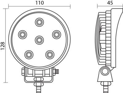 Fjernlygte LED 1200 lumen til APE 50