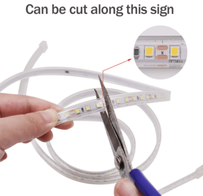 LED-Lichtleiste 12 V – Weiß 120 Dioden für APE 50