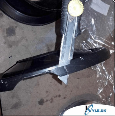 Hjulkapsel Crom/Blå "AS"