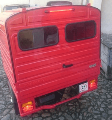 Bremse lys LED monteret på Ape 50