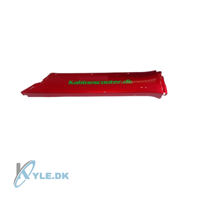 Højre bundpanel til Bach Kabinescooter G4 - Metallic Mørk Rød