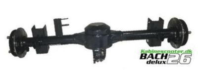 Hinterrad komplett für Bach Kabinenroller G4 - 45km/h