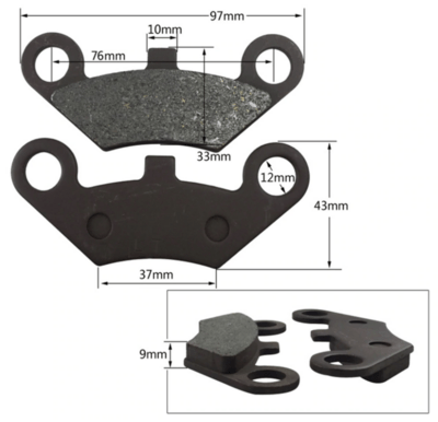 Bremseklodser Type 2 til Bach Kabinescooter