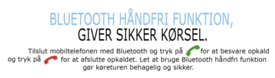 Radio m. Bluetooth Musik & Håndfri Telefonopkald