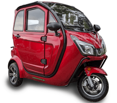 Kabinenroller Bach 45 – Metallic-Dunkelrot – 45 km/h