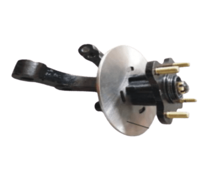 Radachse komplett mit Nabe und Bremsscheibe links für Bach 27