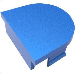 4 stk. bagdørs plast dæksel - City Spirit