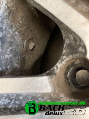 Ventil er afmonteret fælgen