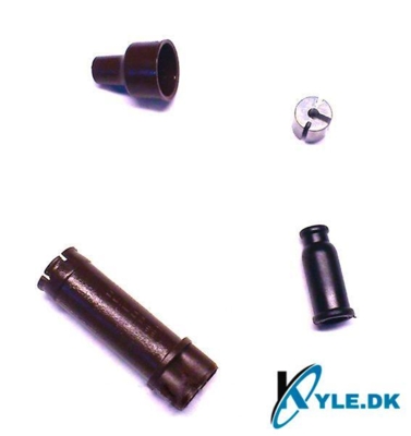 Fordeler box til gaskabel og oliepumpekabel på Ape 50