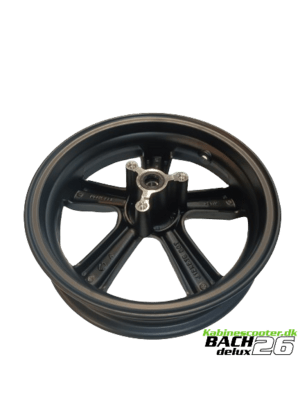 Forhjuls fælg til Bach kabinescooter G4 - Sort