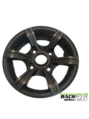 Alufælg til Bach kabinescooter G4 - Sort