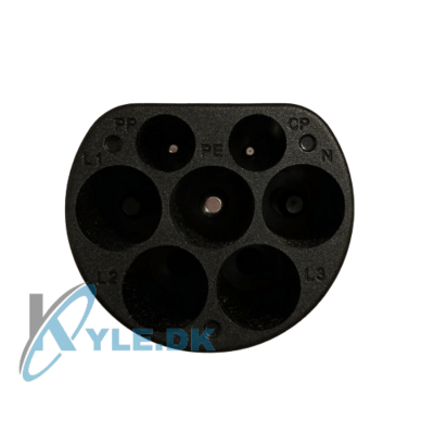 Adapter TYPE 2 til TYPE F Schuko 16A