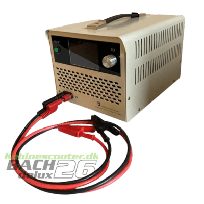 F1288-20 Batteritester set fra siden