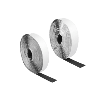 Burrebånd selvklæbende 25mm - Sort - 10mtr rulle