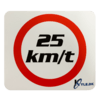 25 km/t klistermærke